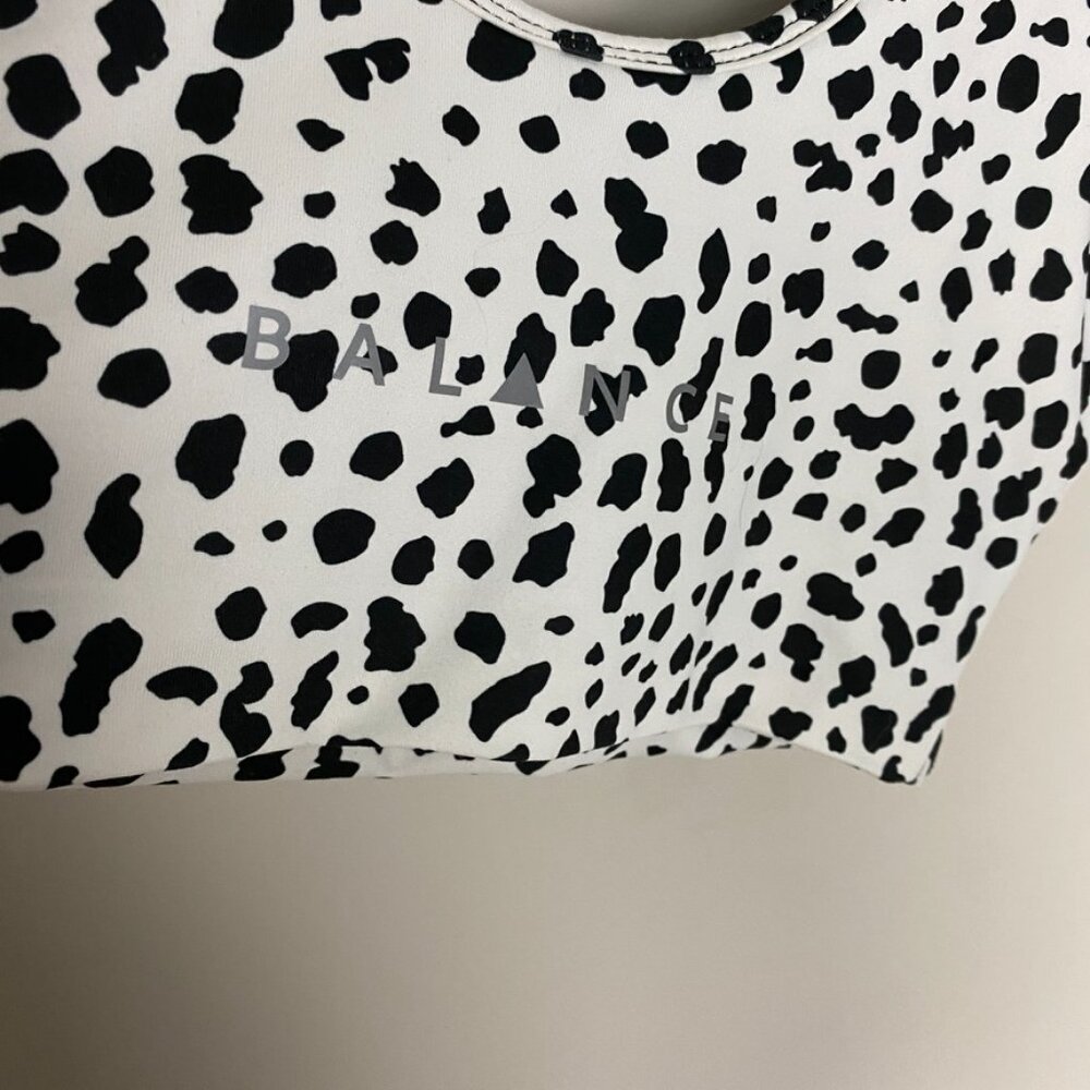 Balance Athletica Snow Leopard Sports Bra Womens Medium White - Picture 3 of 7